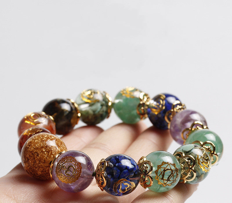 Seven Chakra Crystal Healing Bracelet