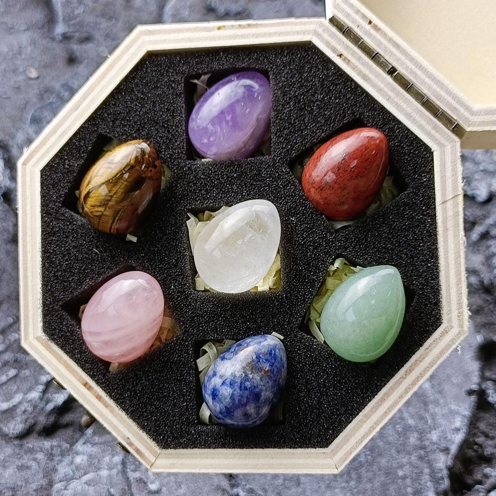 Crystal Chakra Egg Set