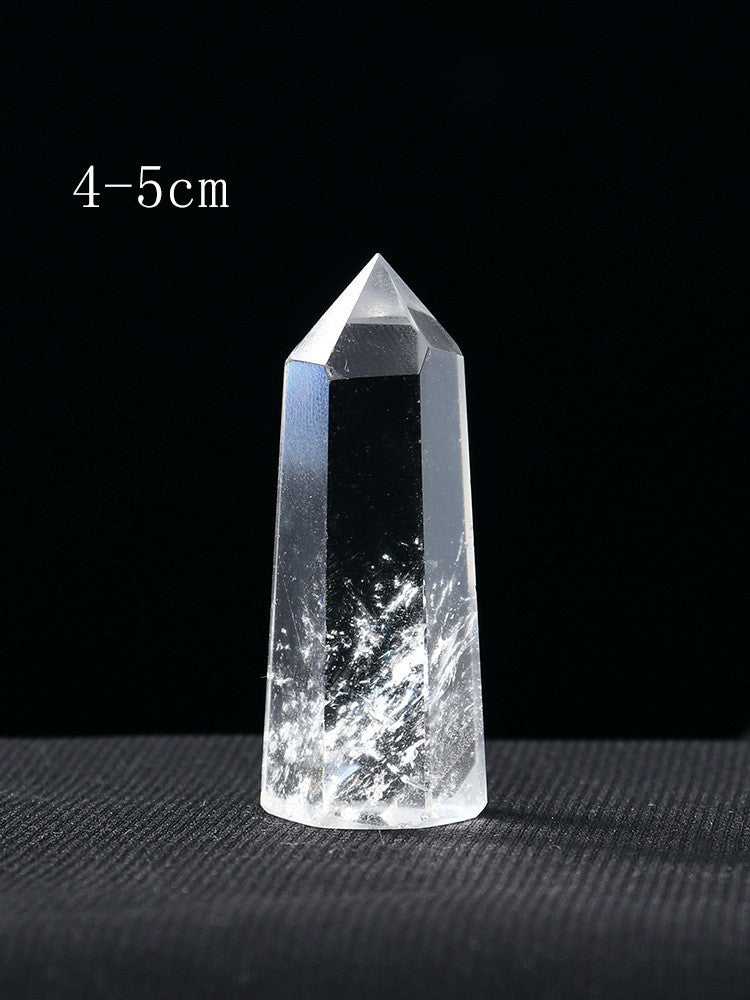 Natural Crystal Hexagonal Raw Stone Pillar