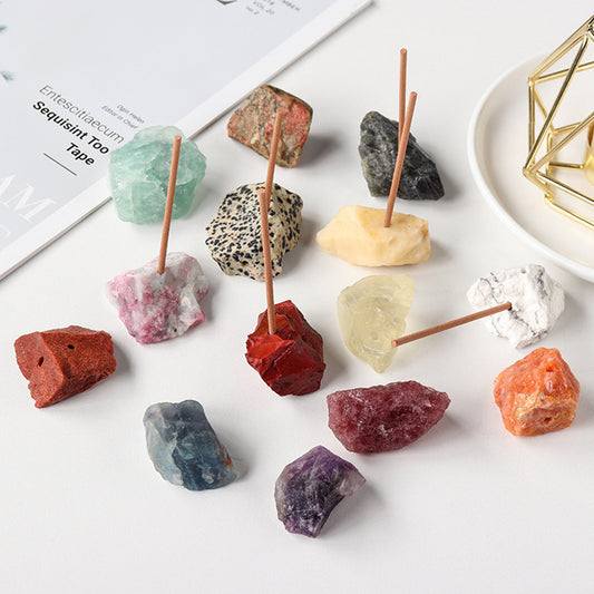 Raw Crystal Incense Holder