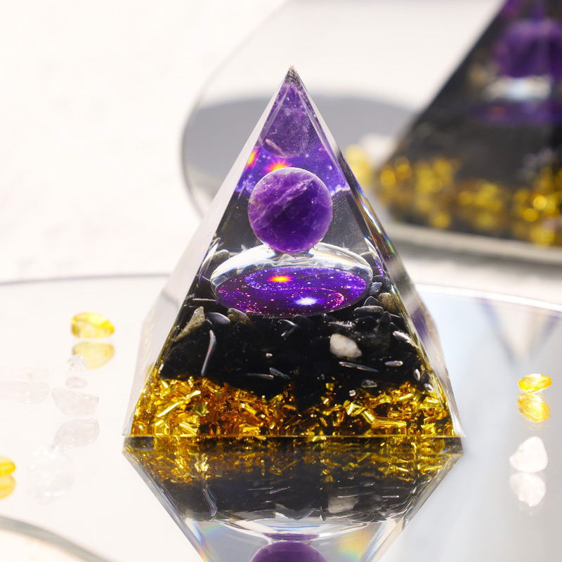 Crystal Orgone Pyramids  (5cm - 10cm)