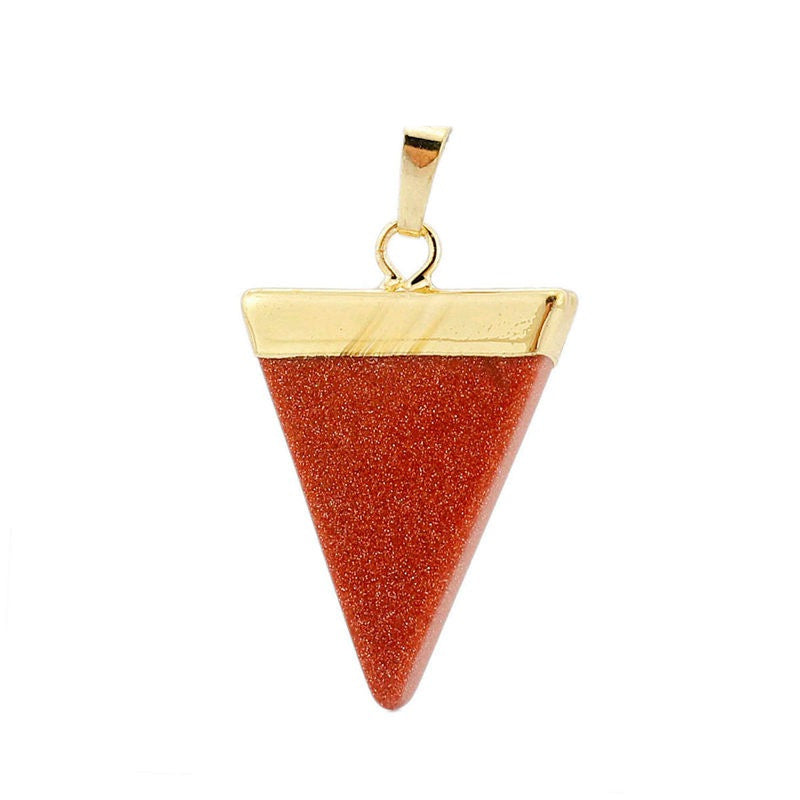 Triangle Healing Crystal Pendant