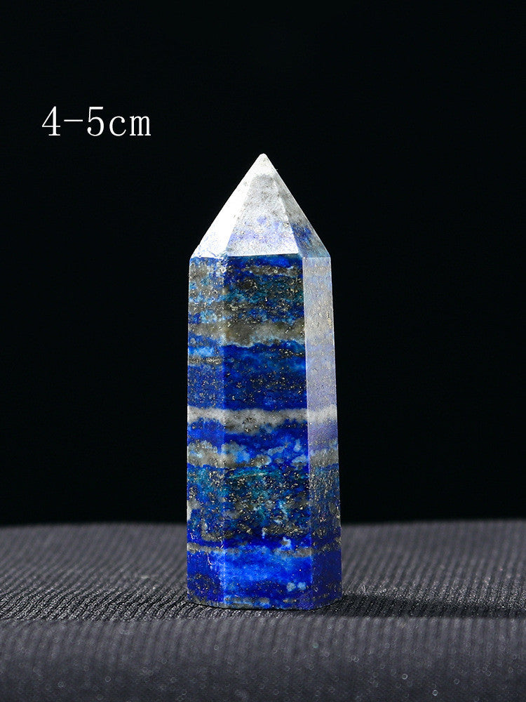 Natural Crystal Hexagonal Raw Stone Pillar