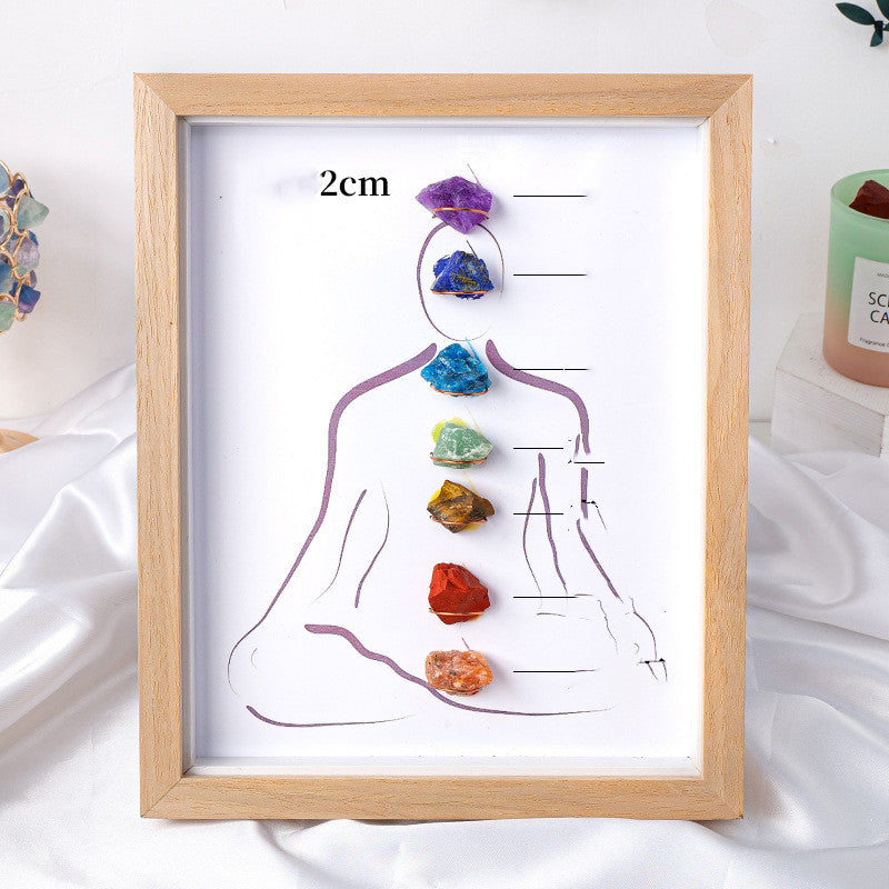 7 Chakra Stone Wall Art