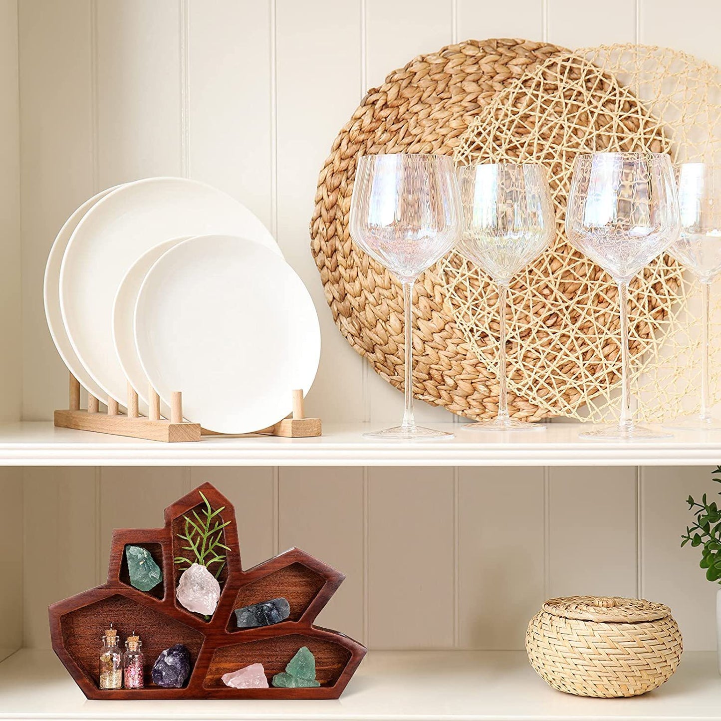 Wooden Crystal Display Tray