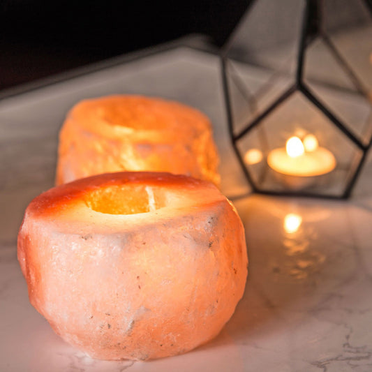 Himalayan Salt Crystal Candle Holder