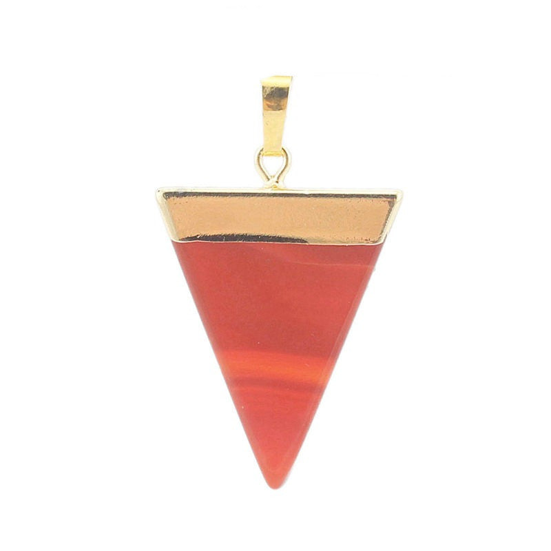 Triangle Healing Crystal Pendant