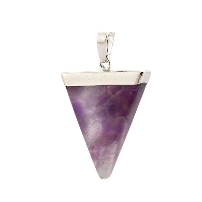 Triangle Healing Crystal Pendant