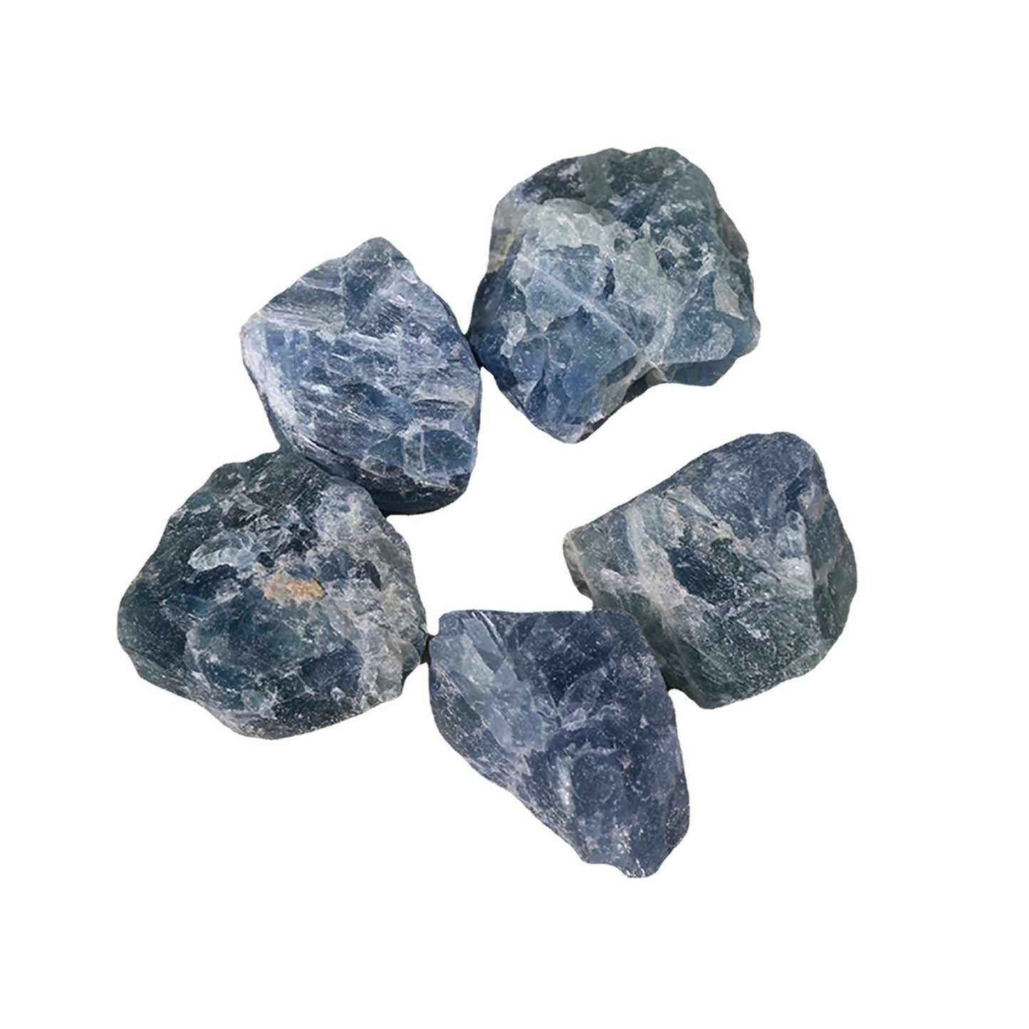 100g Natural Blue Fluorite Raw Crystal