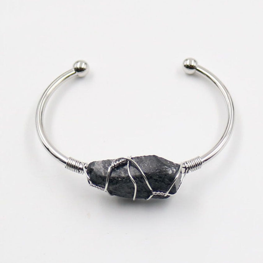 Adjustable Raw Crystal Bracelet