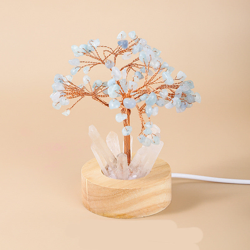 LED Fortune Tree Of Life Crystal Lamp