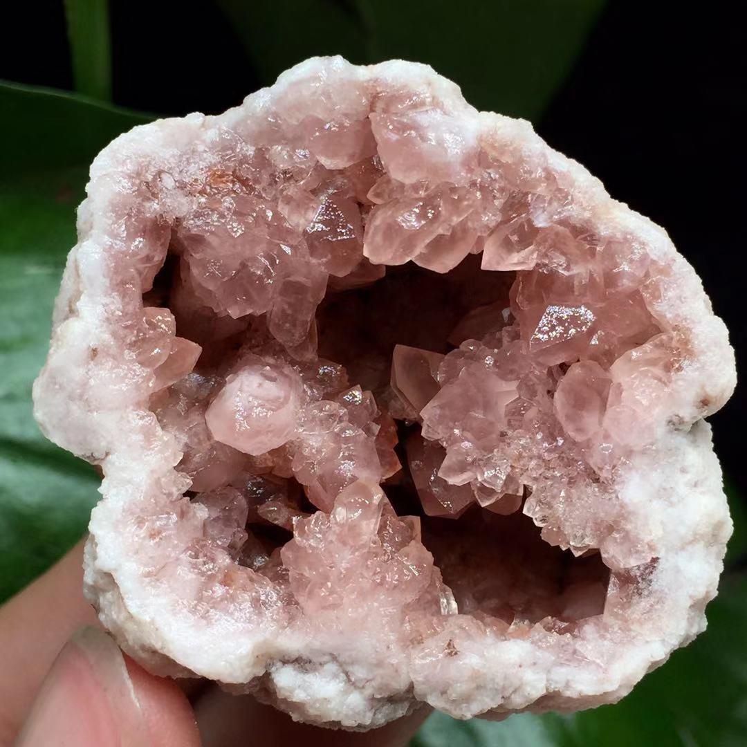 Natural Argentina Rose Quartz Geode