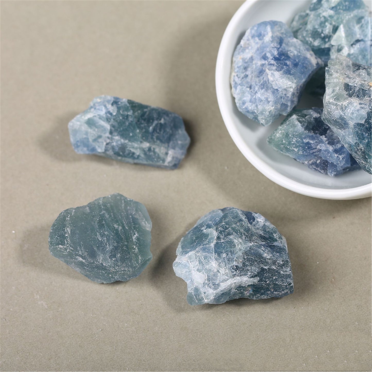 100g Natural Blue Fluorite Raw Crystal