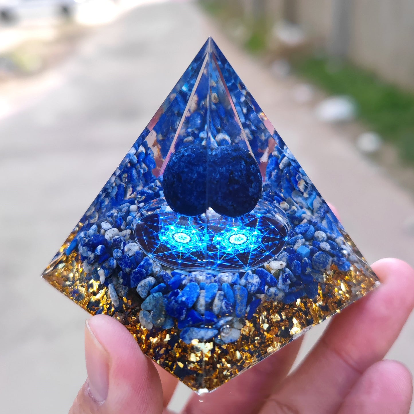 Sphere Orgone Pyramids - 5cm