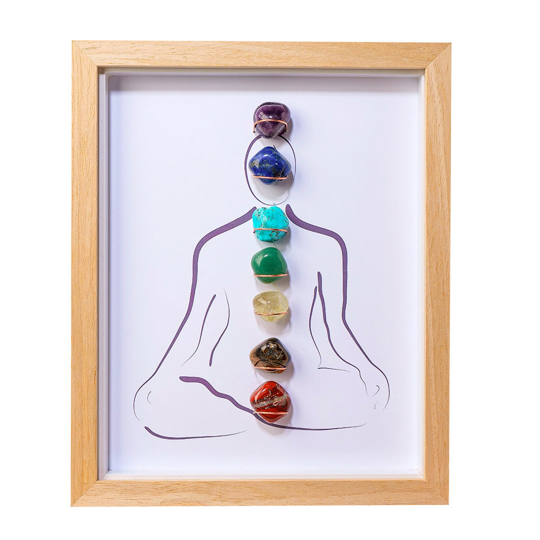 7 Chakra Stone Wall Art