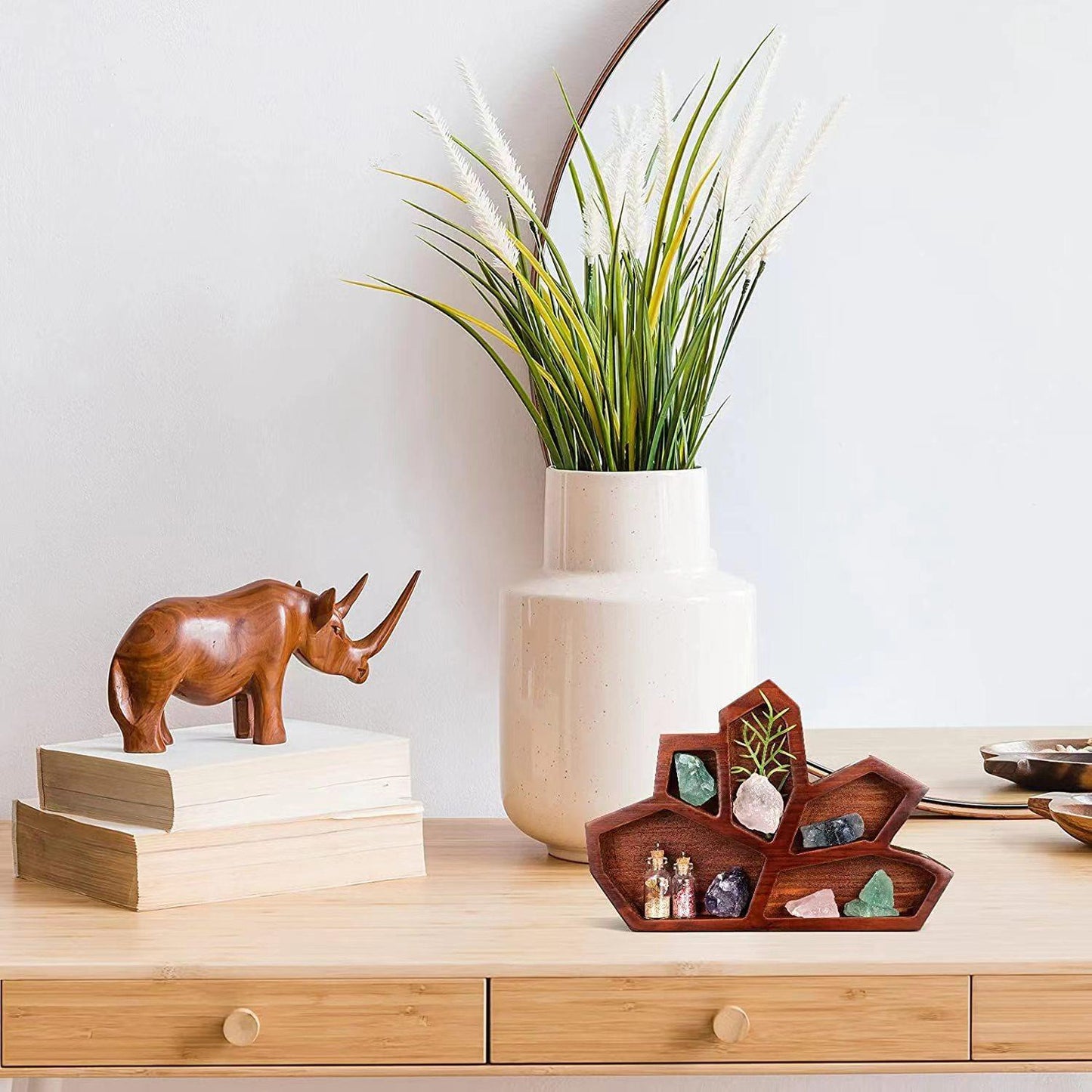 Wooden Crystal Display Tray