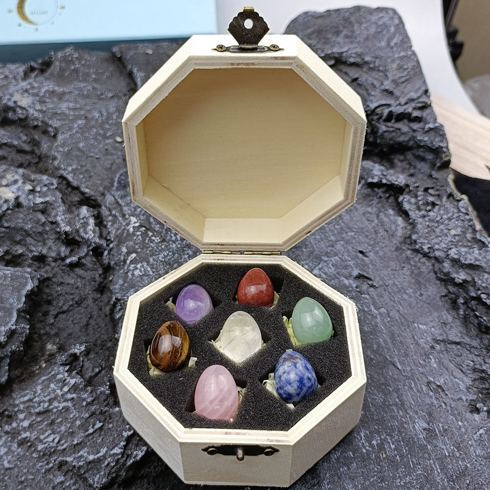 Crystal Chakra Egg Set