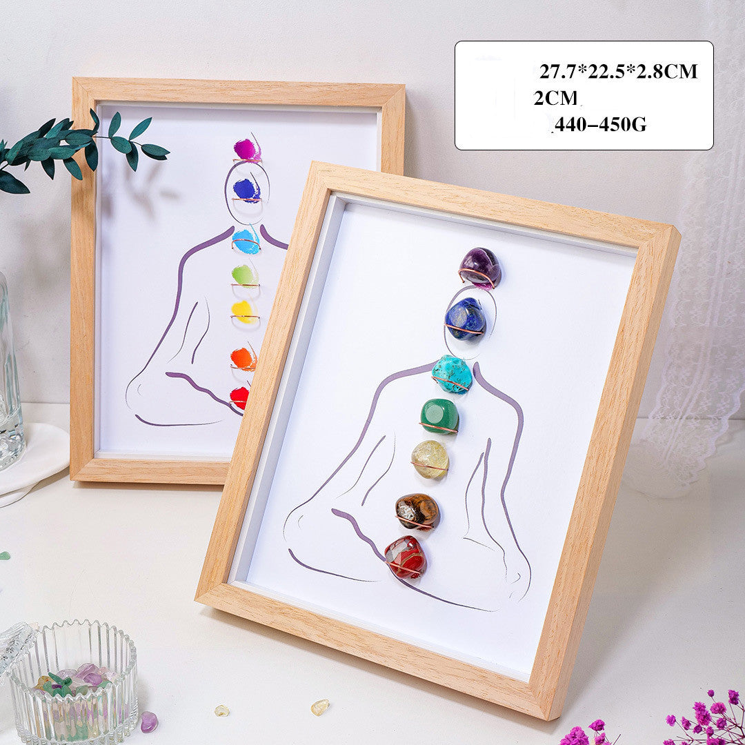 7 Chakra Stone Wall Art