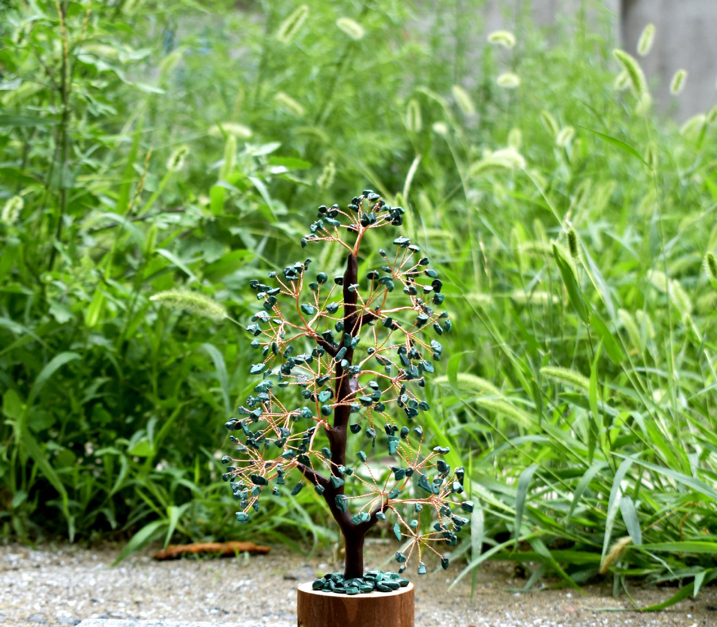 Wood Base Crystal Fortune Tree Of Life