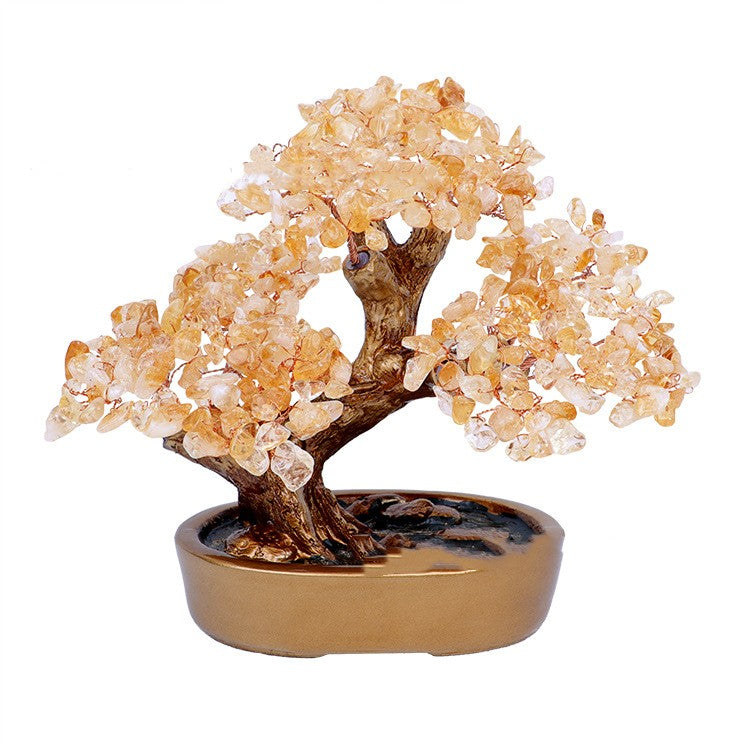 Natural Crystal Money Tree Ornament