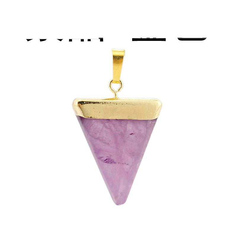 Triangle Healing Crystal Pendant