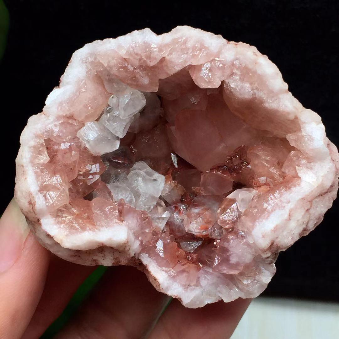 Natural Argentina Rose Quartz Geode