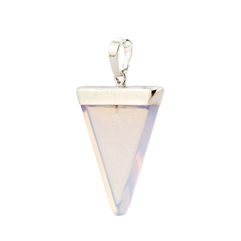 Triangle Healing Crystal Pendant