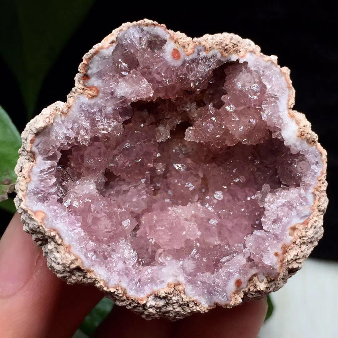 Natural Argentina Rose Quartz Geode