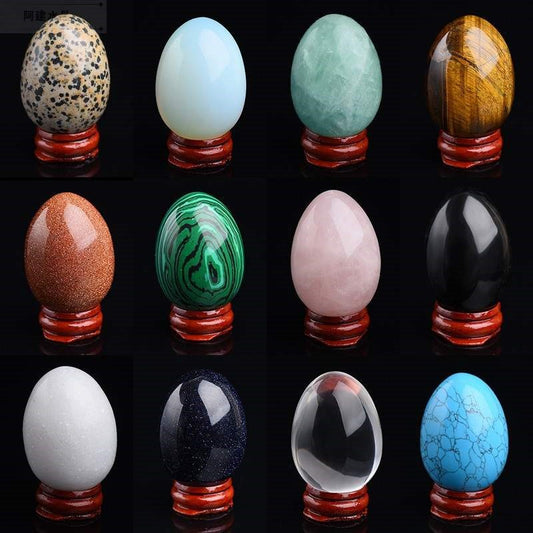 Crystal Polished Eggs with Stand