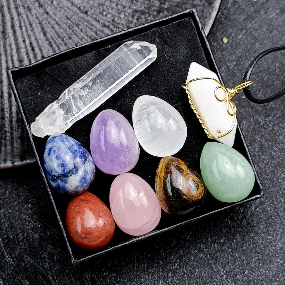 Crystal Chakra Egg Set