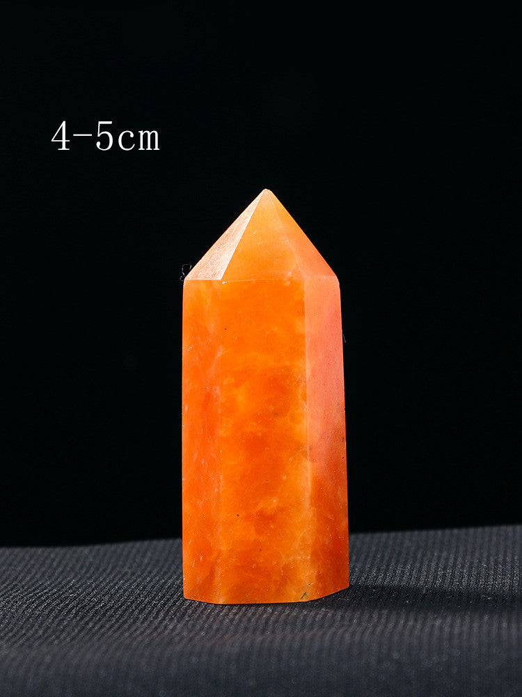 Natural Crystal Hexagonal Raw Stone Pillar