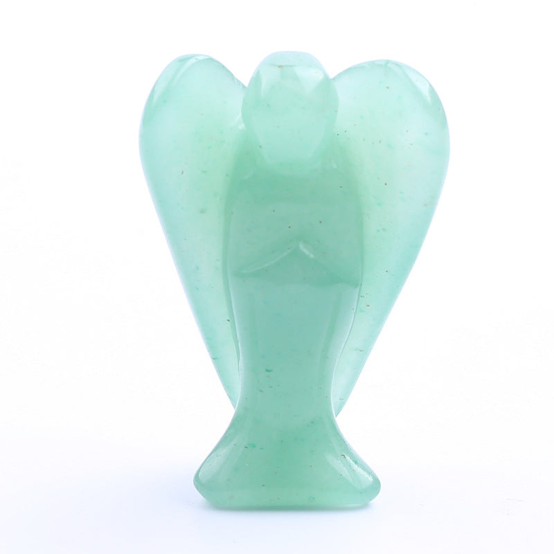 1.5 Inch Carved Crystal Angel Ornament