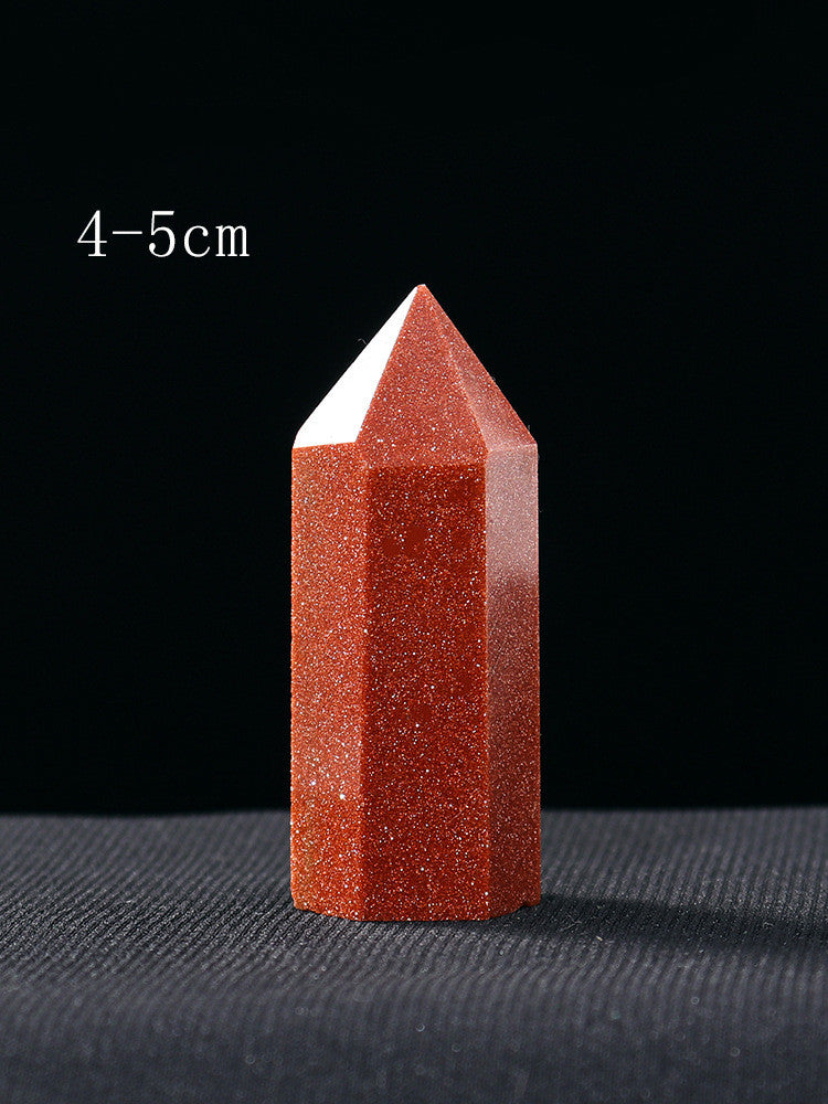 Natural Crystal Hexagonal Raw Stone Pillar